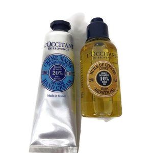 L'Occitane 20% Shea Butter Hand Cream & 10% Shea Shower OIL 30 /35 ML NEW